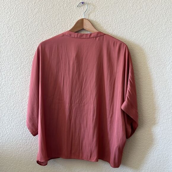 Mango Terracotta Relaxed Blouse Size 10 - Picture 11 of 16